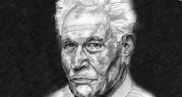 O pensador Jacques Derrida (Arte Arturo Espinosa)