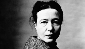 A pensadora francesa Simone de Beauvoir ( Irving Penn)
