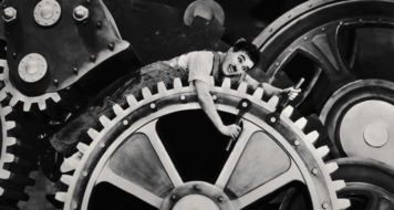 Cena do filme 'Tempos modernos', de Charles Chaplin (Divulgação)