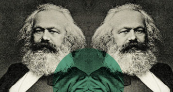 Karl Marx (Foto Henry Guttmann / Arte Andreia Freire)