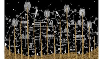A cidade de Zenobia, de Italo Calvino, por Karina Puente; arquiteta quer ilustrar 55 cidades criadas por autor italiano (Reprodução)