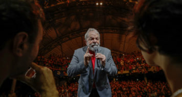 Lula no Ato em defesa da democracia e por justiça para Marielle e Anderson, no Rio de Janeiro (Foto Ricardo Stuckert)