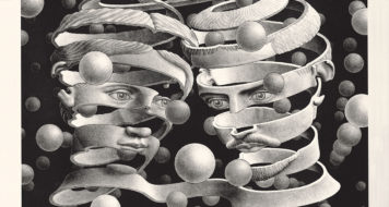 “Bond of Union” de M.C. Escher, 1956 (Museu Herakleidon, Atenas)