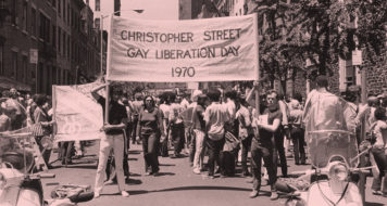Primeira Marcha do Orgulho Gay, na Christopher Street, em Nova York, exatamente um ano após Stonewall (Foto Leonard Fink / Arquivo da História Nacional do Centro Comunitário LGBT)