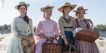 Emma Watson (Meg), Florence Pugh (Amy), Saoirse Ronan (Jo) e Eliza Scanlen (Beth) na nova adaptação de Little Women